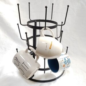 Black Metal Mug Tree Holder